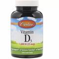 Витамин Д3 Carlson Labs Vitamin D3 1000 МЕ (25 мкг), 250 капсул