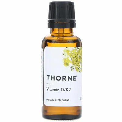 Вітамін Д3 і К2 Thorne Research Vitamin D/K2, 30 мл