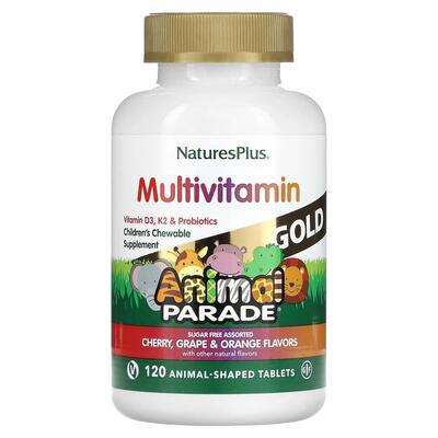 Вітаміни для дітей Nature's Plus Multi-Vitamin Animal Parade асорті смаків, 120 таблеток