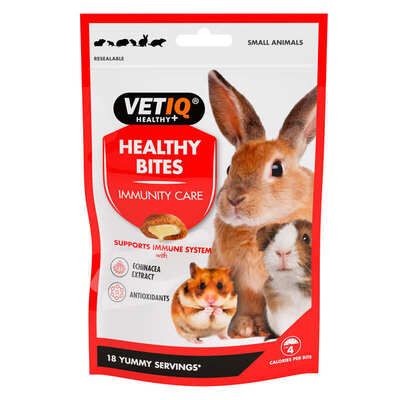 Лакомство для грызунов VetIQ Healthy Bites Immunity care с эхинацеей для повышения иммунитета, 30 г