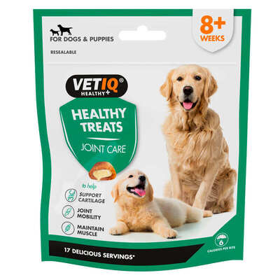 Лакомство для собак VetIQ Healthy Treats Joint care с курицей для здоровья костей и суставов, 70 г