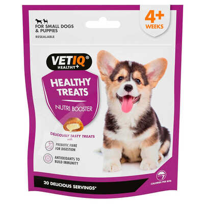 Лакомство для щенков VetIQ Healthy Treats Nutri-Boosters с птицей и маслом розмарина для укрепления иммунитета и здоровья суставов, 50 г