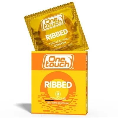 Презервативи One Touch Ribbed ребристі, 3 штуки