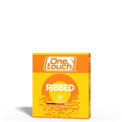 Презервативы One Touch Ribbed Ребристые, 3 штуки
