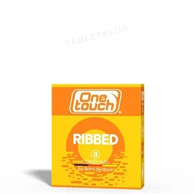 Презервативи One Touch Ribbed ребристі, 3 штуки