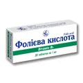 Фолієва кислота 1 мг