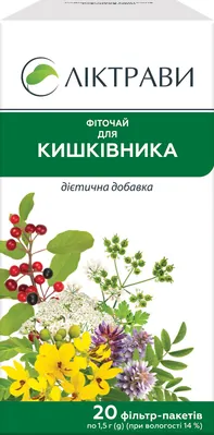 Фіточай Ліктрави для кишківника по 1,5 г №20 у філ.-пак.