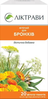 Фіточай Ліктрави для бронхів по 1,5 г №20 у філ.-пак.