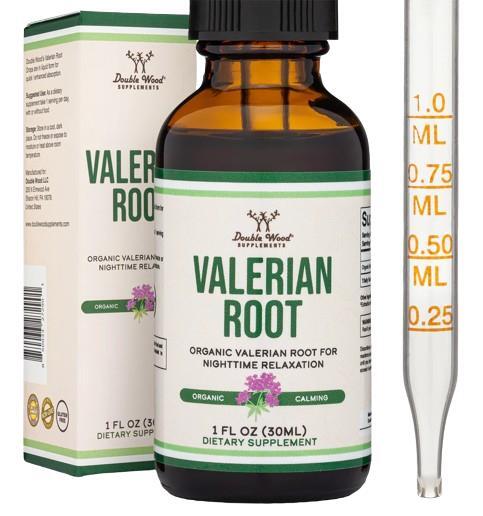 Валеріани корінь Double Wood Valerian Root Drops 168 мг в 1 мл, 30 мл