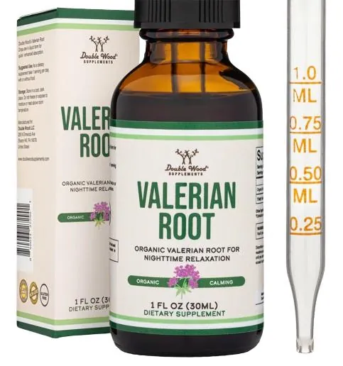 Валеріани корінь Double Wood Valerian Root Drops 168 мг в 1 мл, 30 мл