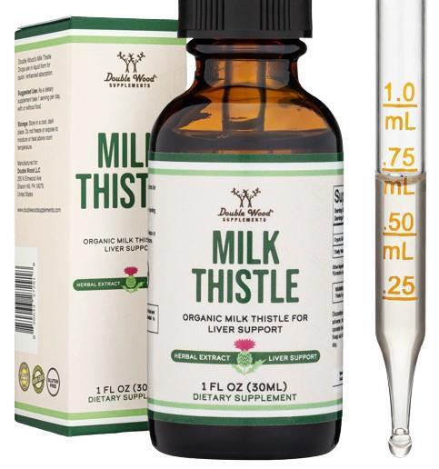 Расторопша Double Wood Milk Thistle Organic Seed 108 мг в 1 мл, 30 мл