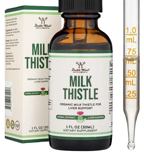 Розторопша Double Wood Milk Thistle Organic Seed 108 мг в 1 мл, 30 мл