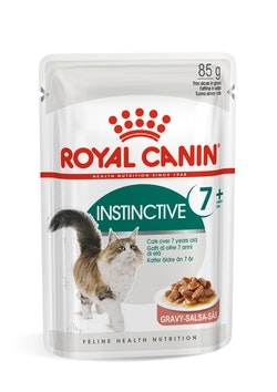 Корм влажный для кошек Royal Canin Instinctive +7 тонкие кусочки в соусе, 85 г