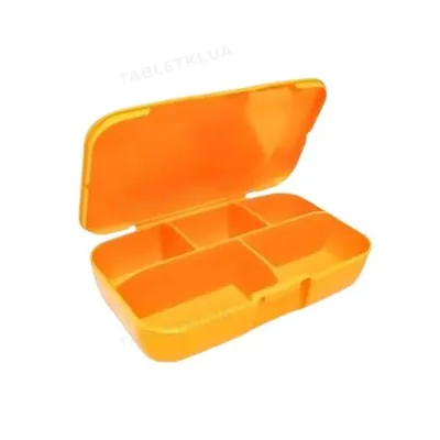 Органайзер пластиковий Buchsteiner Pillmaster Klikbox, помаранчевий