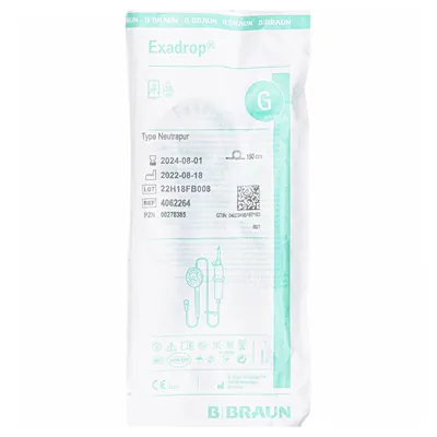 Крапельниця-регулятор B.Braun Exadrop Neutrapur 4062264 з інтегр. наб. для в/в вливань 150 см