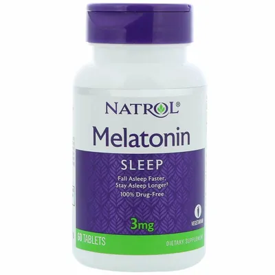 Мелатонін Natrol Melatonin 3 мг, 60 таблеток