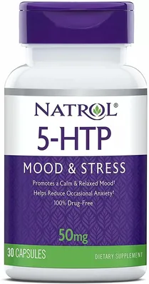 Натуральна добавка Natrol 5-HTP 50 mg, 30 капсул