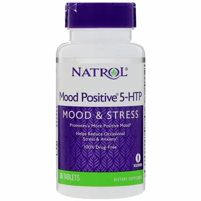 Натуральна добавка Natrol Mood Positive 5-НТР, 50 таблеток