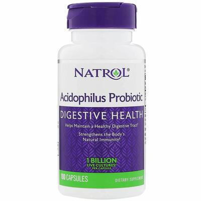 Пробиотик Natrol Acidophilus Probiotic, 100 капсул