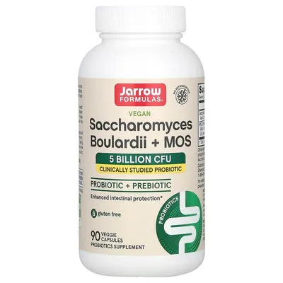 Сахароміцети Буларді Jarrow Formulas Saccharomyces Boulardii+ MOS, 90 капсул