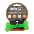 Игрушка для собак AnimAll Fun Кость 8 см зеленая