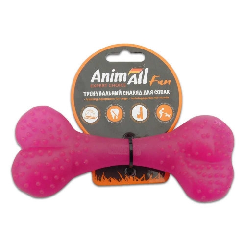 Игрушка для собак AnimAll Fun Кость 15 см фиолетовая