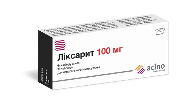 Ліксарит таблетки по 100 мг №30 (15х2)