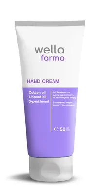 Крем для рук Wella Farma з оліями бавовни та льону, 50 мл