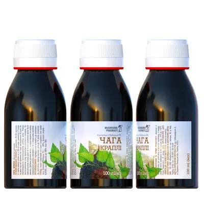 Гриб Чага Mushroom Pharmacy Chaga краплі по 100 мл у флак.