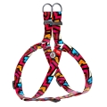 Шлея для собак Collar WAUDOG Nylon Граффити, с QR паспортом ширина 25 мм, длина 60-90 см