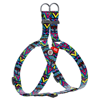 Шлея для собак Collar WAUDOG Nylon Инди, с QR паспортом ширина 20 мм, длина 50-80 см