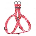 Шлея для собак Collar WAUDOG Nylon Етно червоний, з QR паспортом ширина 15 мм, довжина 40-55 см