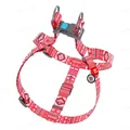 Шлея для собак Collar WAUDOG Nylon Етно червоний, з QR паспортом ширина 15 мм, довжина 40-55 см