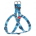 Шлея для собак Collar WAUDOG Nylon Етно синій, з QR паспортом ширина 15 мм, довжина 40-55 см