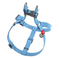 Шлея для собак Collar WAUDOG Re-cotton з QR паспортом, з відновленої бавовни, світловідбиваюча, розмір L, блакитна