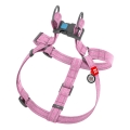 Шлея для собак Collar WAUDOG Re-cotton з QR паспортом, з відновленої бавовни, світловідбиваюча, розмір S, рожева