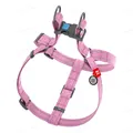 Шлея для собак Collar WAUDOG Re-cotton з QR паспортом, з відновленої бавовни, світловідбиваюча, розмір S, рожева