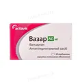 Вазар таблетки, в/плів. обол. по 80 мг №30 (10х3)