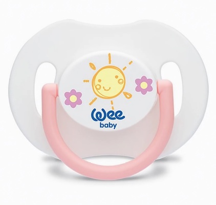 Набор пустышек силиконовых Wee Baby День-ночь №2, ортодонтические 6-18 месяцев, 2 шт