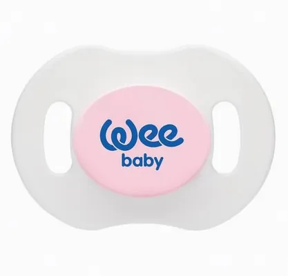 Набір пустушок силіконових Wee Baby День-ніч №2, ортодонтичні 6-18 місяців, 2 шт