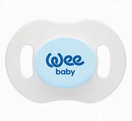 Набір пустушок силіконових Wee Baby День-ніч №2, ортодонтичні 6-18 місяців, 2 шт