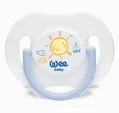 Набір пустушок силіконових Wee Baby День-ніч №2, ортодонтичні 6-18 місяців, 2 шт