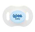 Пустышка силиконовая Wee Baby Ночная №2 ортодонтическая с колпачком 6-18 месяцев, 1 шт