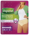Впитывающее белье Depend для женщин, размер L/XL, 9 штук