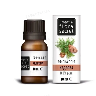 Олія ефірна Flora Secret кедрова, 10 мл