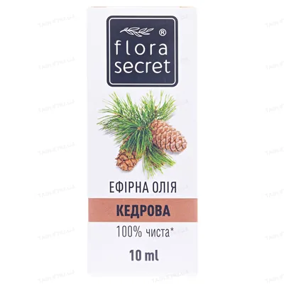 Олія ефірна Flora Secret кедрова, 10 мл