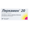 Леркамен 20 таблетки, в/плів. обол. по 20 мг №28 (14х2)