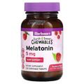 Мелатонін 5 мг Bluebonnet Nutrition Earth Sweet Chewables, смак малина, 120 жувальних таблеток