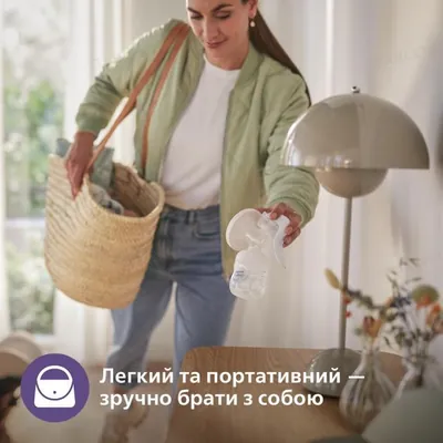 Молоковідсмоктувач Philips Avent SCF430/13 ручний з контейнерами