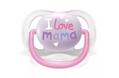 Пустышка силиконовая Philips Avent Ultra Air I love SCF080/02 ортодонтическая, 0-6 месяцев, для девочки, 2 шт